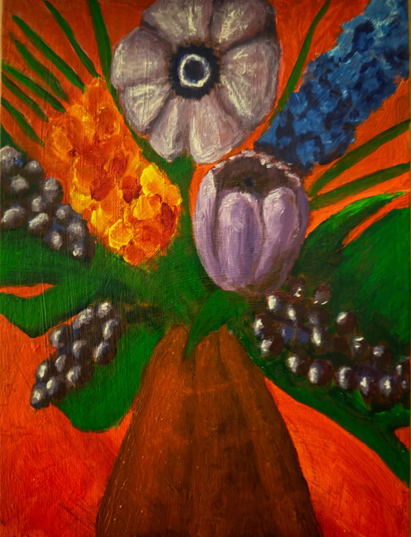 Acrylic Florals Study