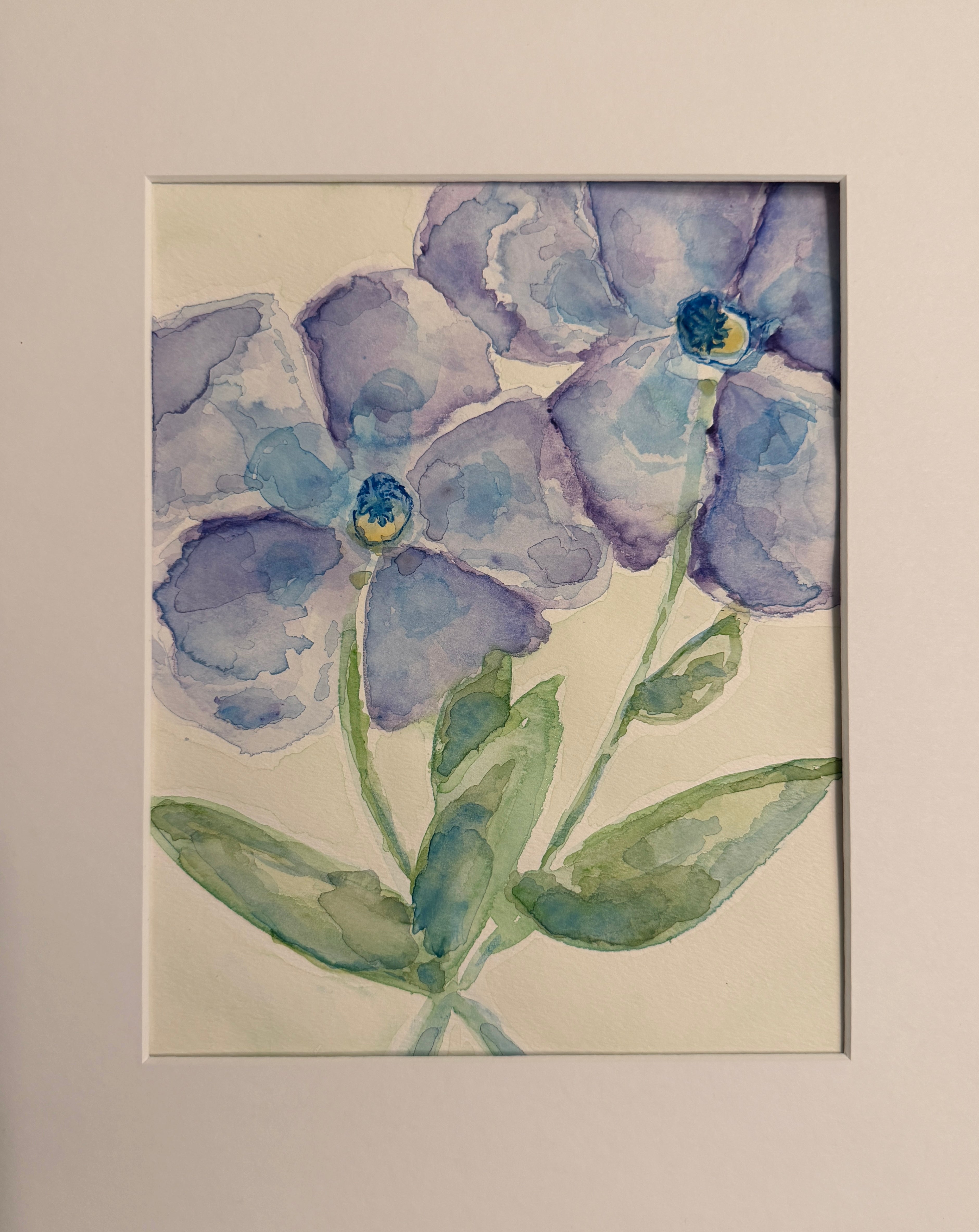 Periwinkle Watercolor Study