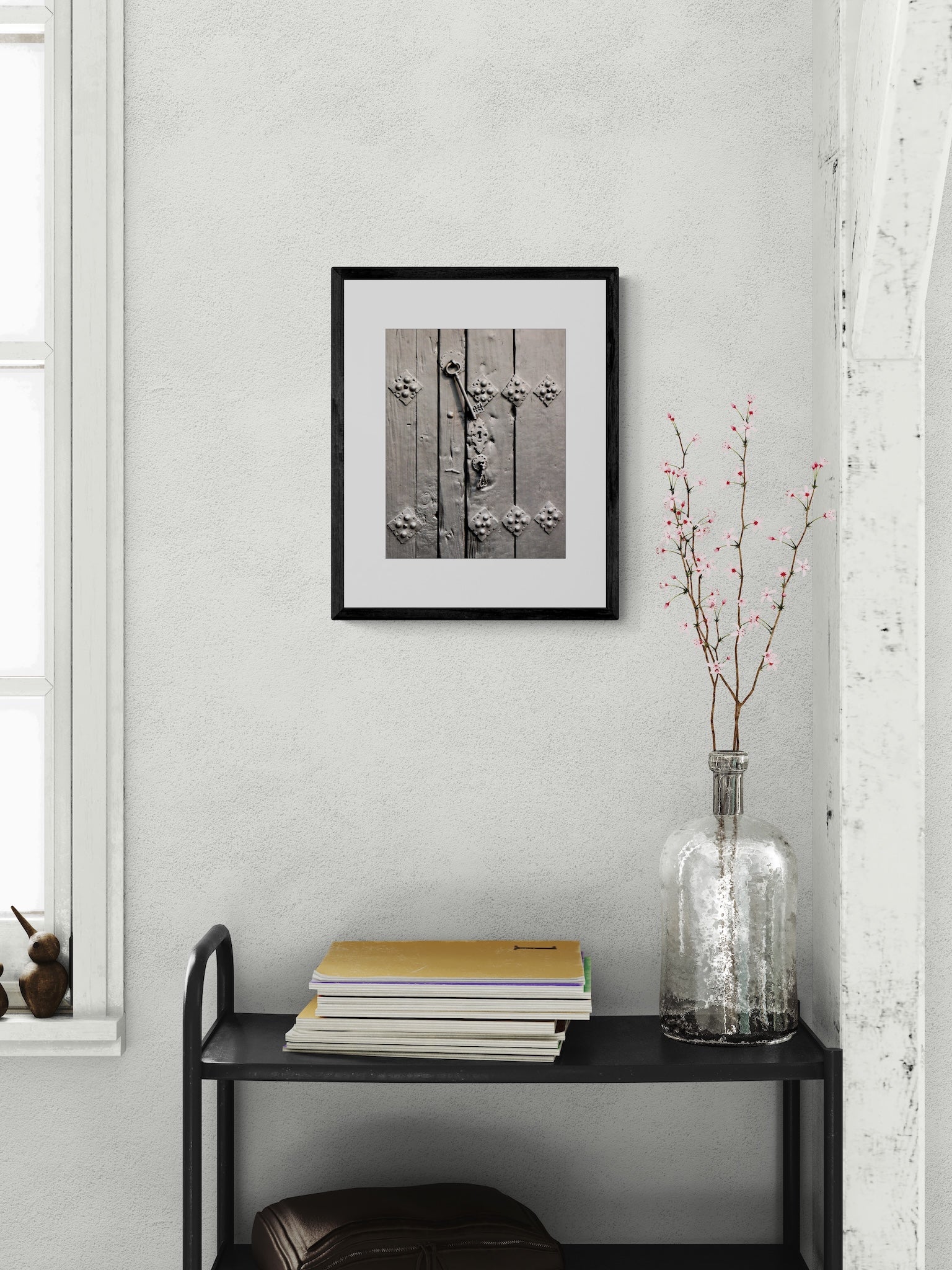 Antigua Guatemala Photography Print: Antique Key on Weathered Door