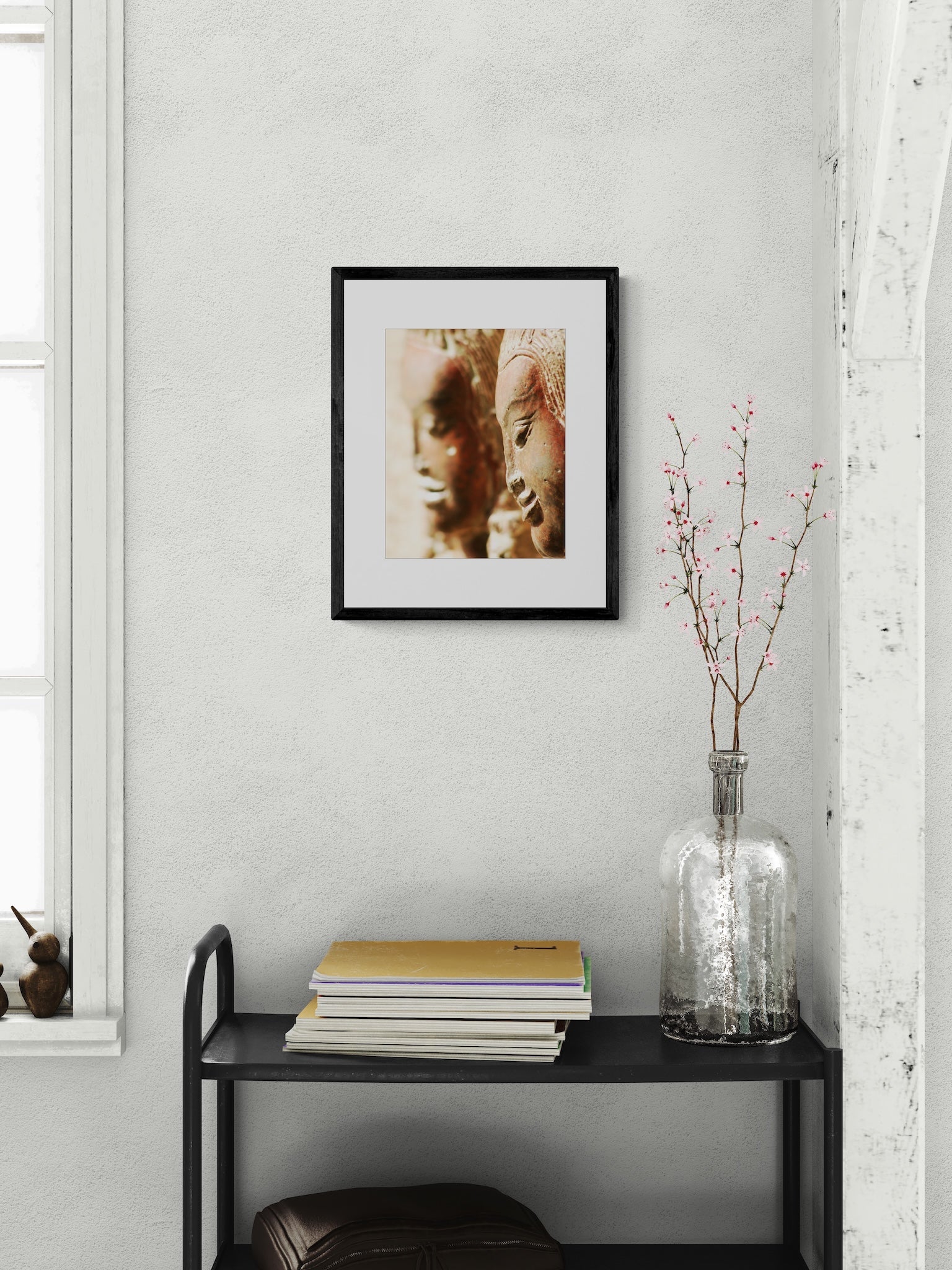 Angkor Wat Cambodia Wall Art: Apsara Reliefs UNESCO World Heritage Photography Matted Print