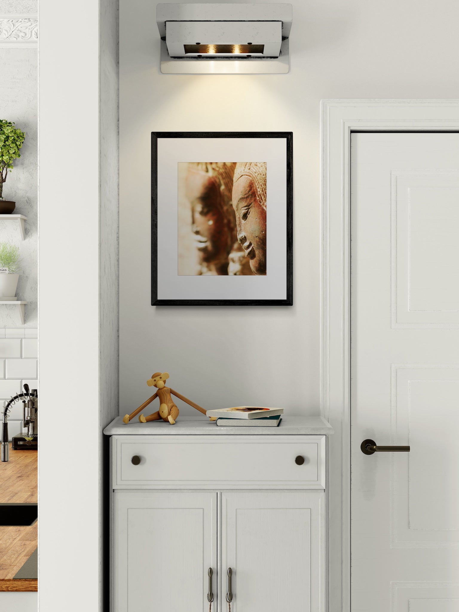 Angkor Wat Cambodia Wall Art: Apsara Reliefs UNESCO World Heritage Photography Matted Print