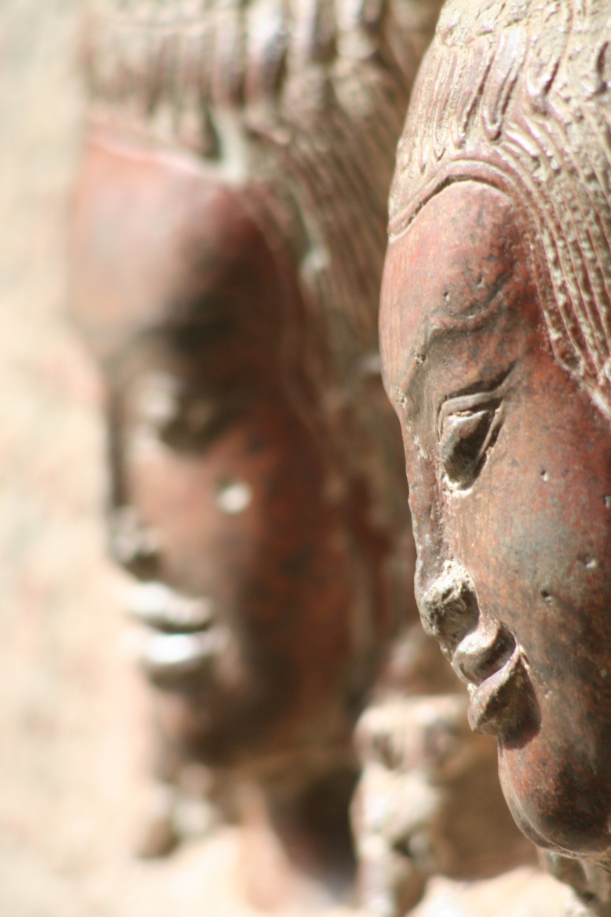 Angkor Wat Cambodia Wall Art: Apsara Reliefs UNESCO World Heritage Photography Matted Print
