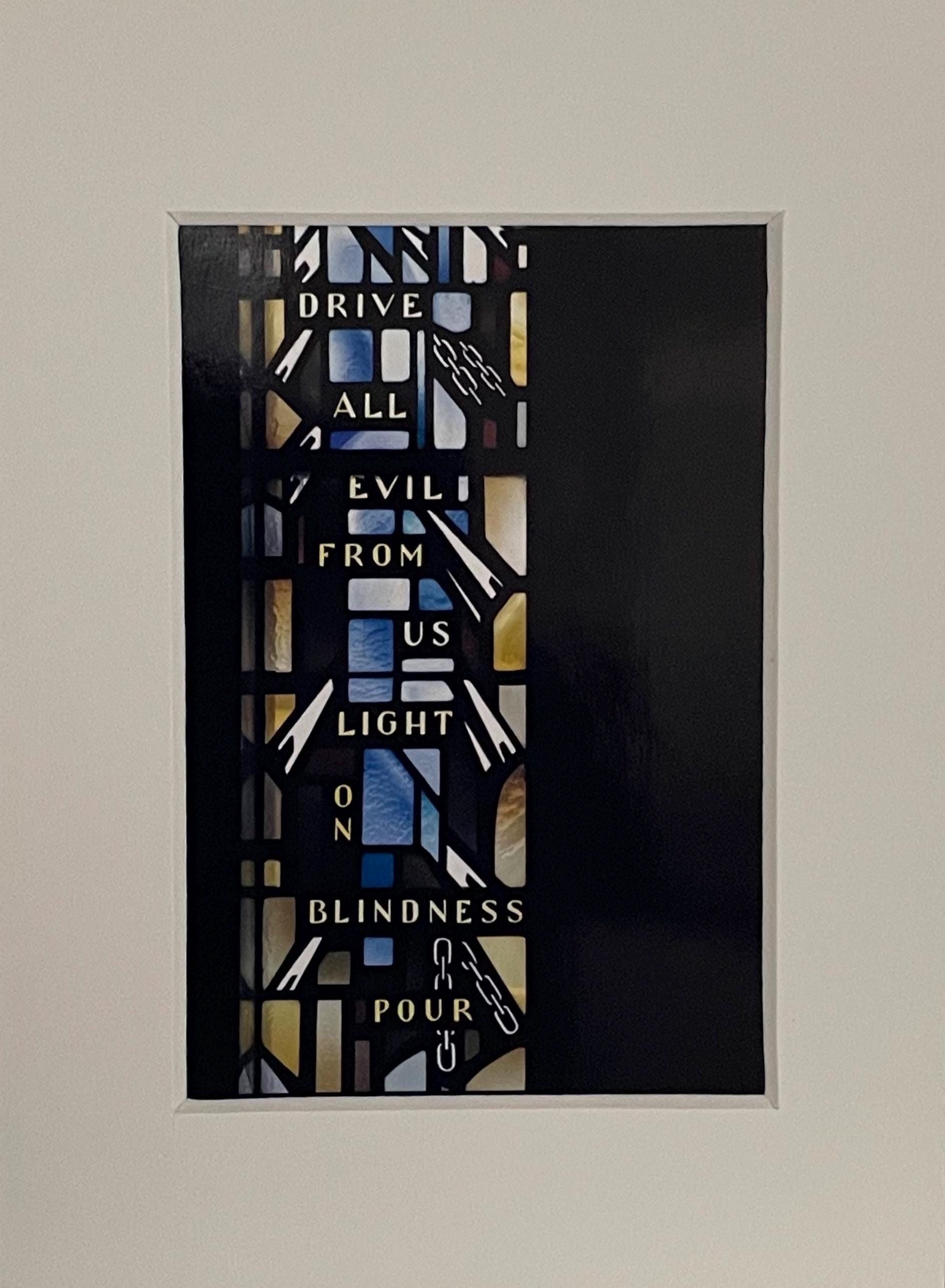 Stained Glass Photography Print: Basilica of the National Shrine DC, Catholic Religious Wall Art