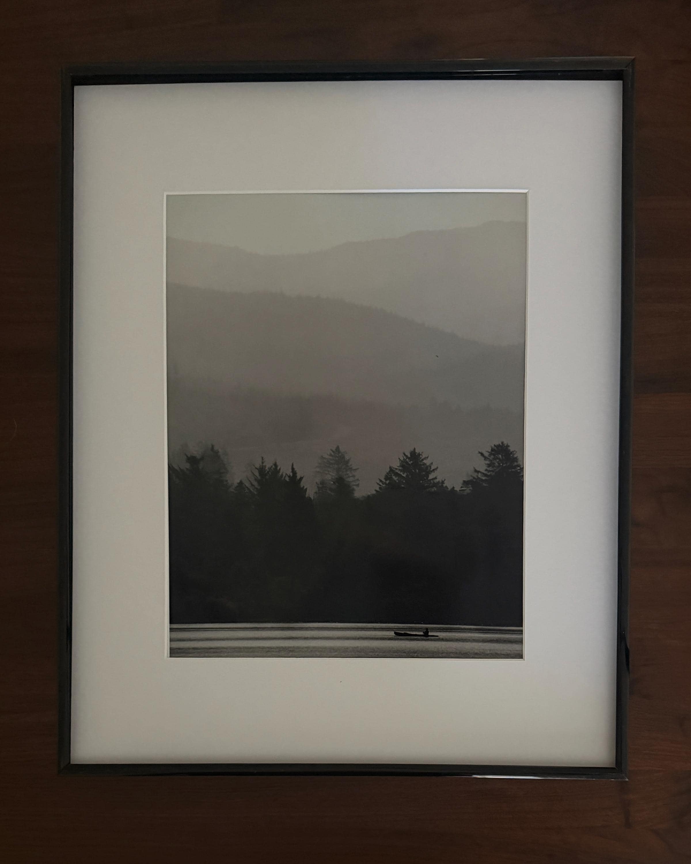 Oregon Misty Mountain Wall Art: Pacific Northwest Landscape Photography Print