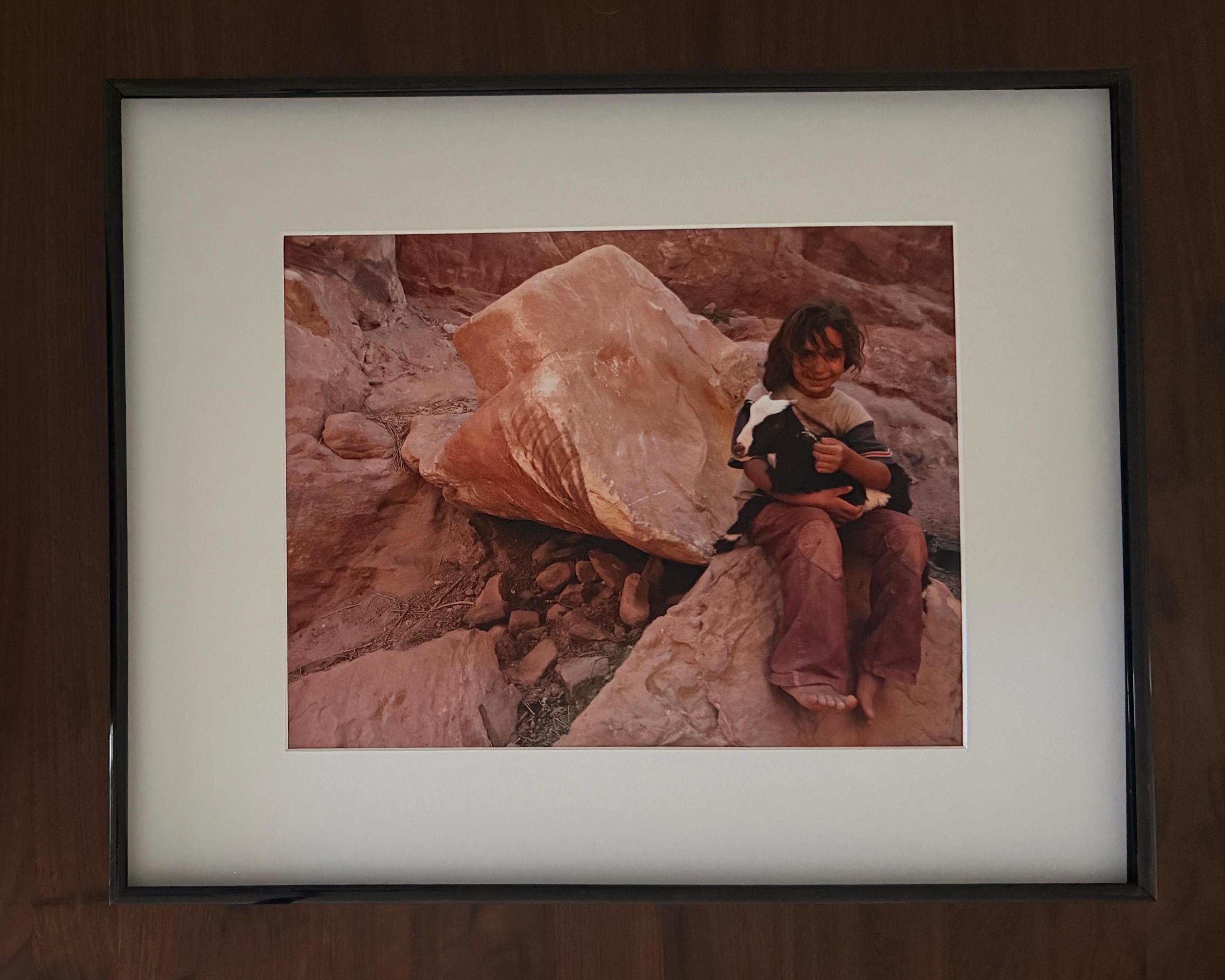 Petra Jordan Wall Art: Soulful Portrait & Ancient Desert Landscape Print