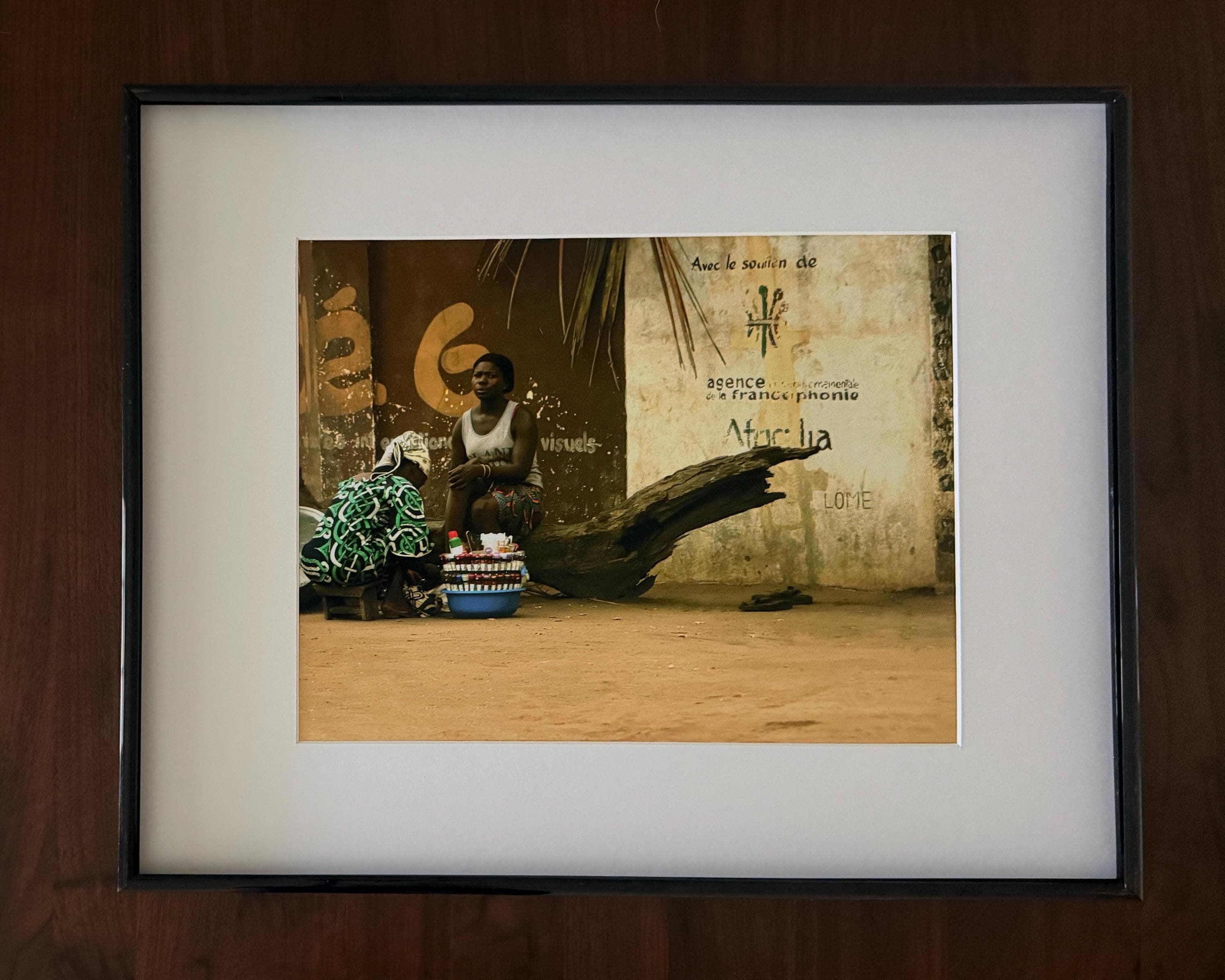 Lomé Togo Wall Art: Roadside Pedicure and Urban West Africa Street Scene Photo