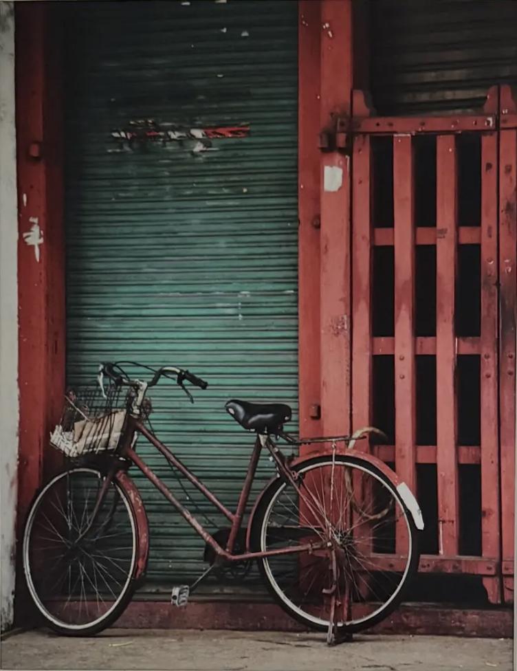 Malaysia Vintage Bicycle Wall Art: Rustic Street Photography & Nostalgic Travel Print