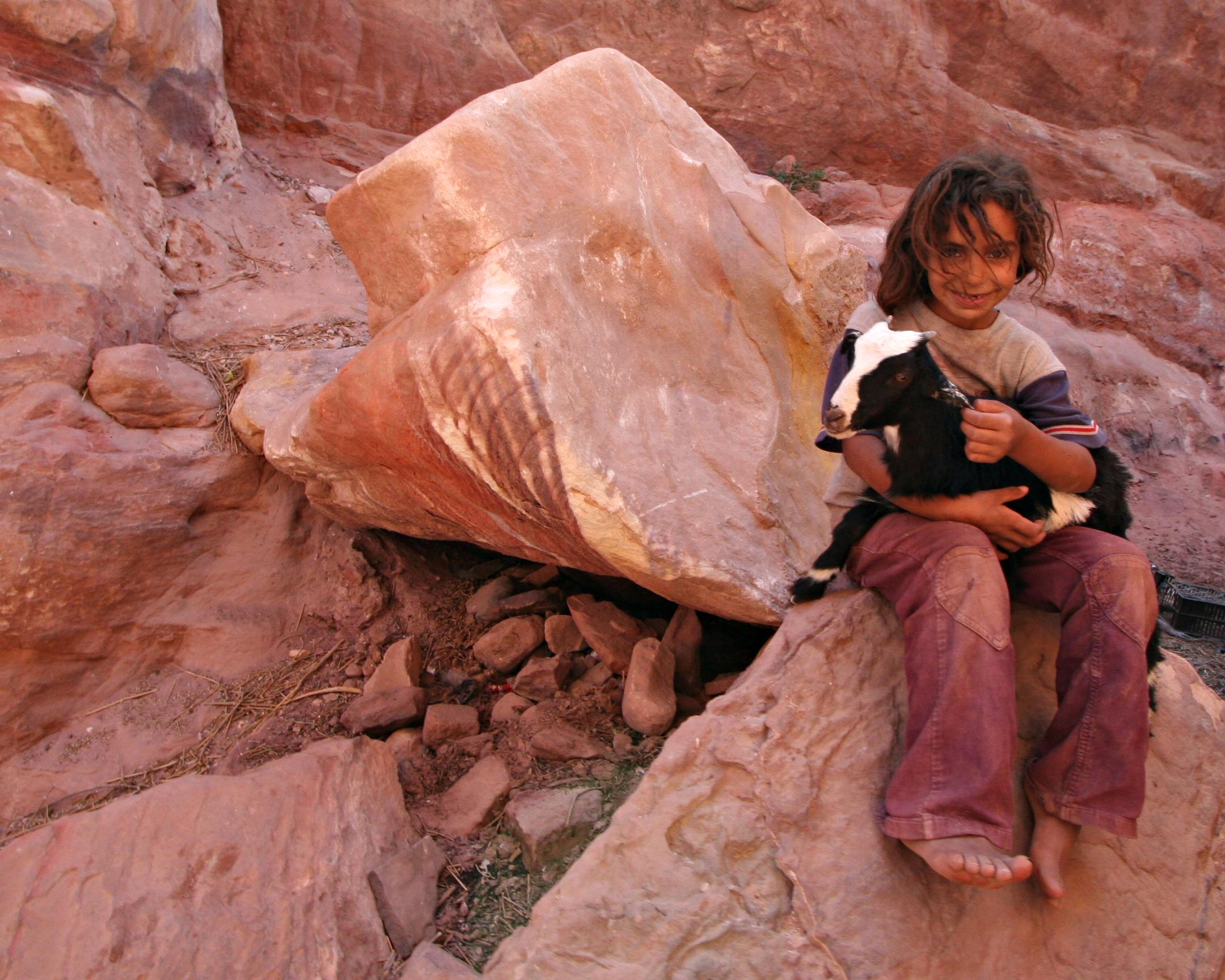 Petra Jordan Wall Art: Soulful Portrait & Ancient Desert Landscape Print