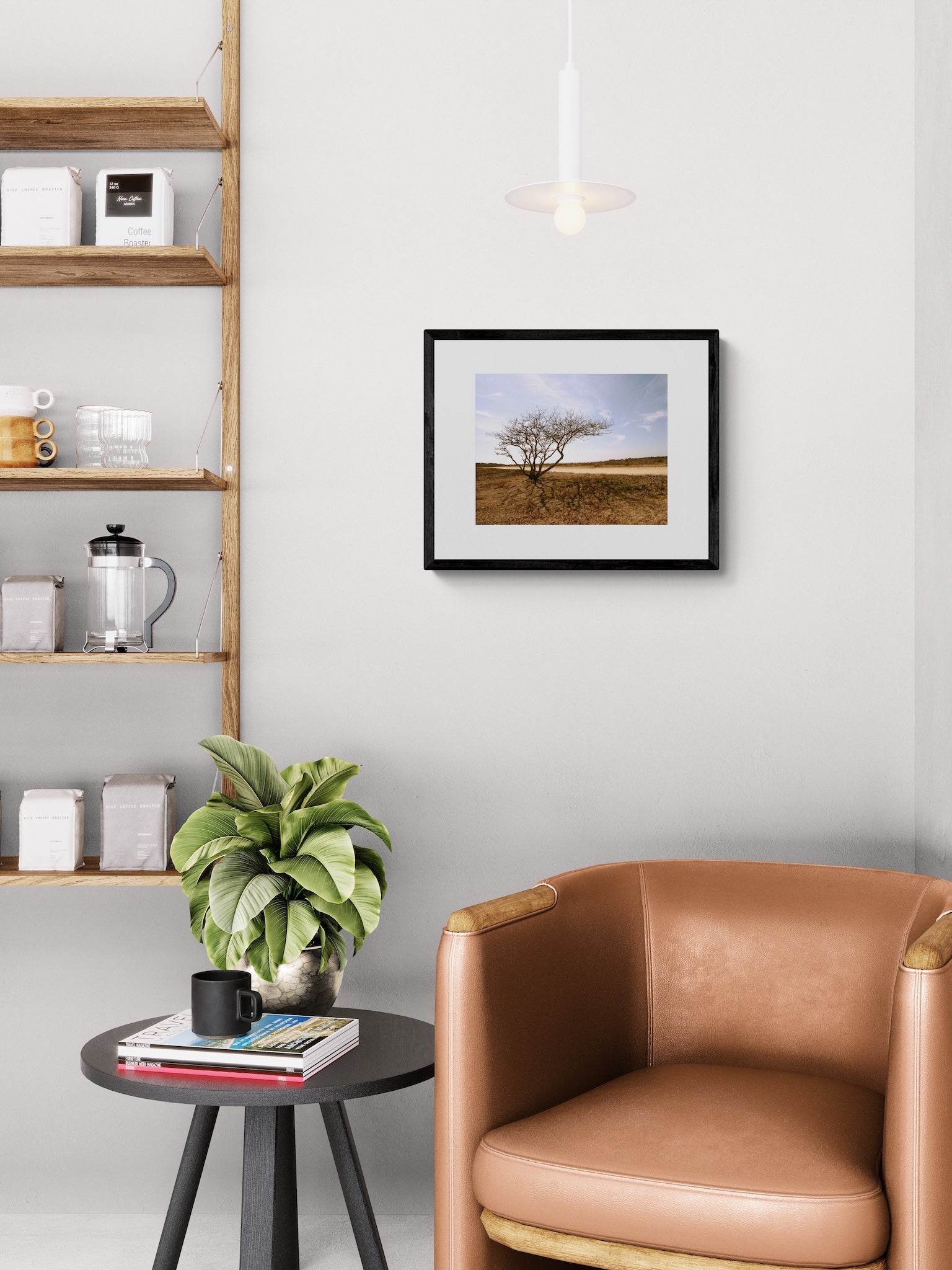 Lone Tree Photography Print: Chappaquiddick Island Massachusetts, Matted Nature Wall Art Decor