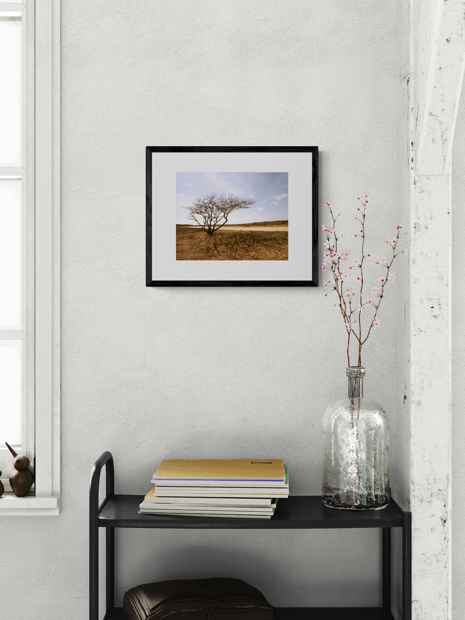 Lone Tree Photography Print: Chappaquiddick Island Massachusetts, Matted Nature Wall Art Decor