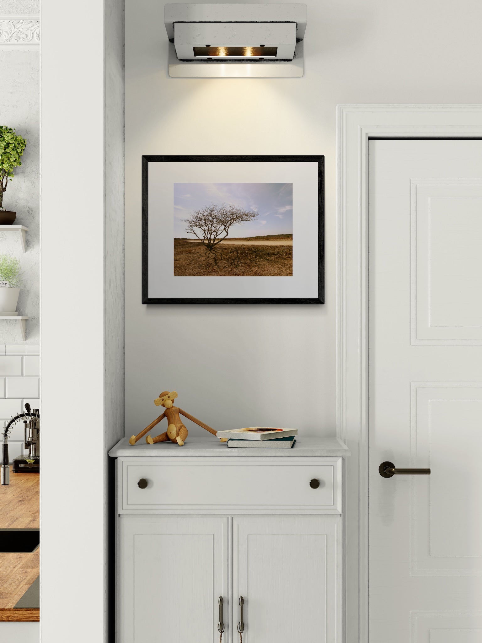 Lone Tree Photography Print: Chappaquiddick Island Massachusetts, Matted Nature Wall Art Decor