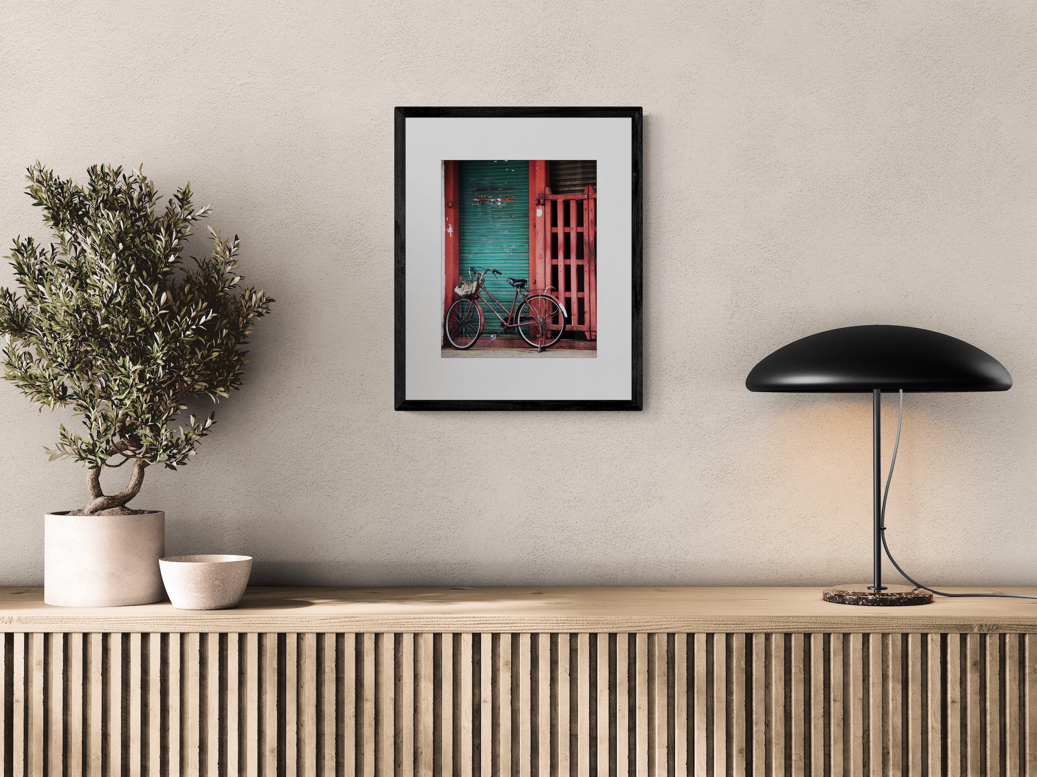 Malaysia Vintage Bicycle Wall Art: Rustic Street Photography & Nostalgic Travel Print
