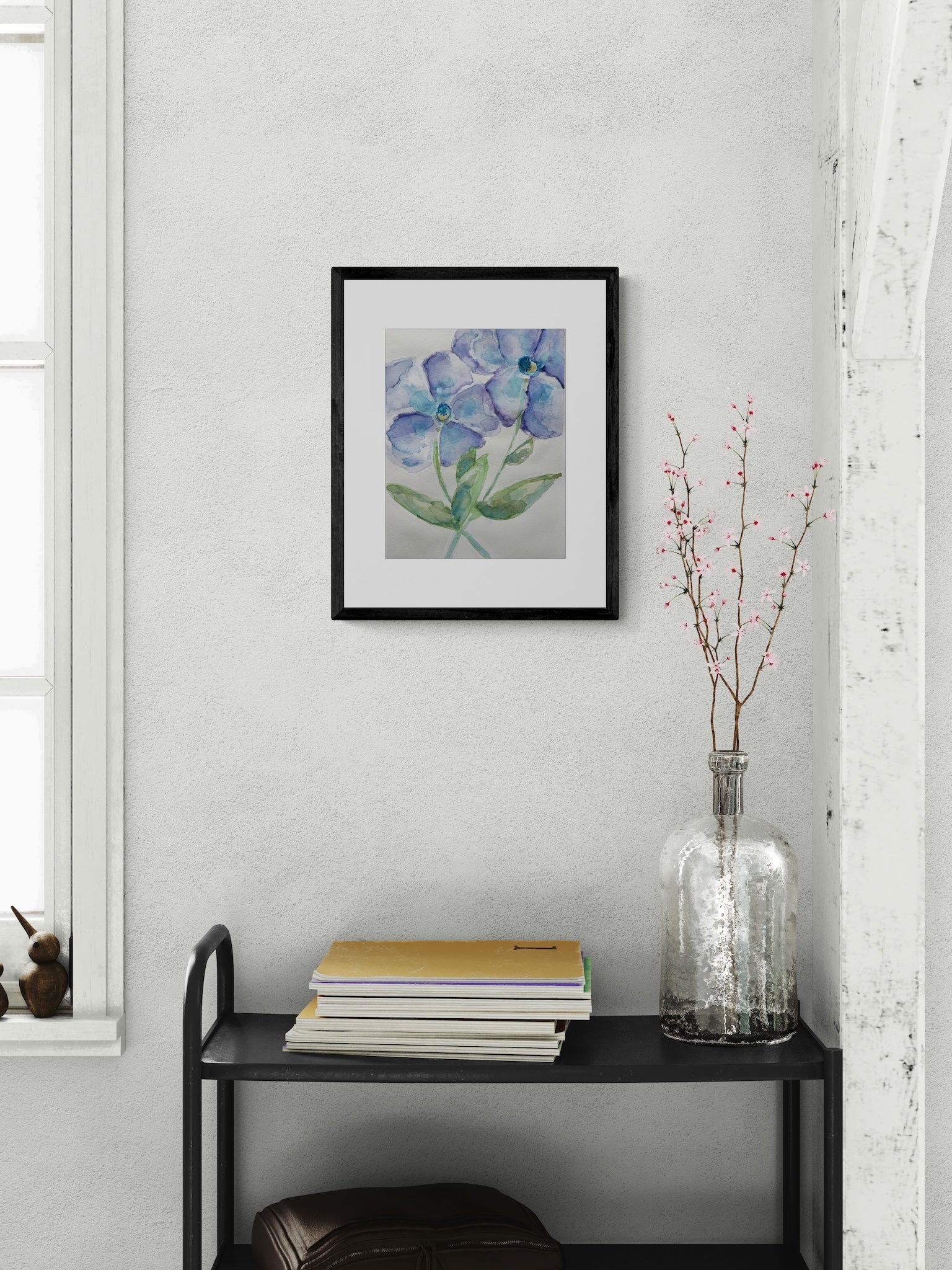 Periwinkle Watercolor Study Art Print