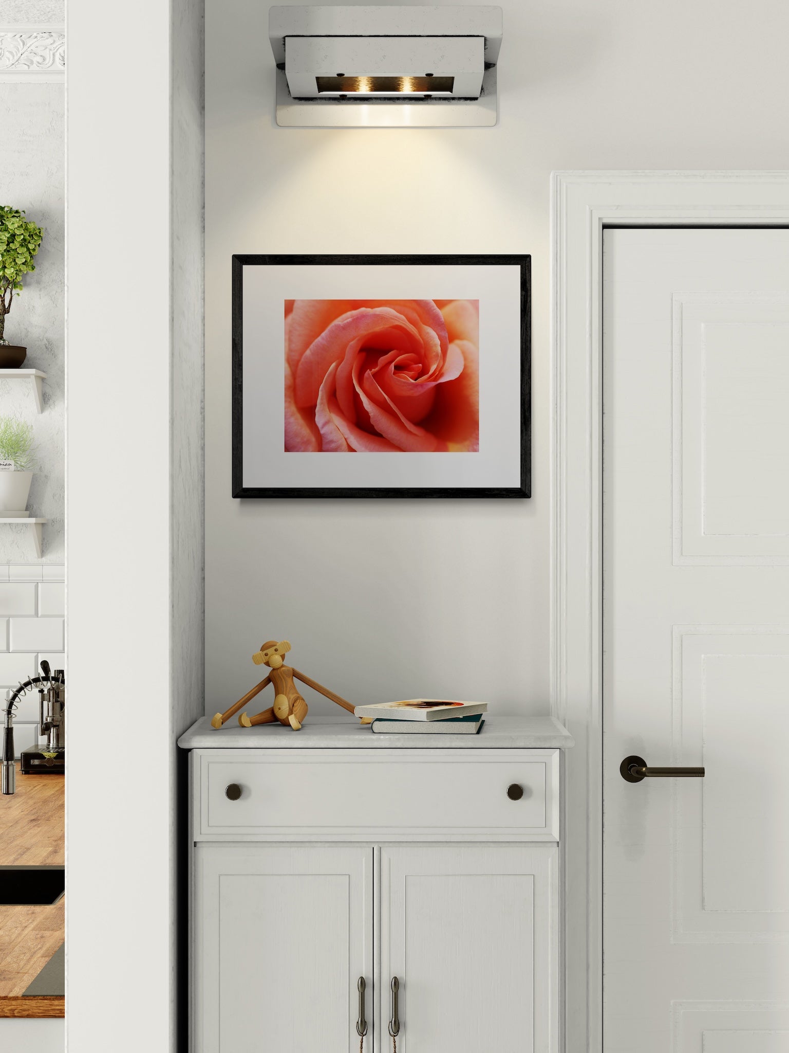 Copenhagen Pink Rose Wall Art: Soft Pastel Botanical Photography Print